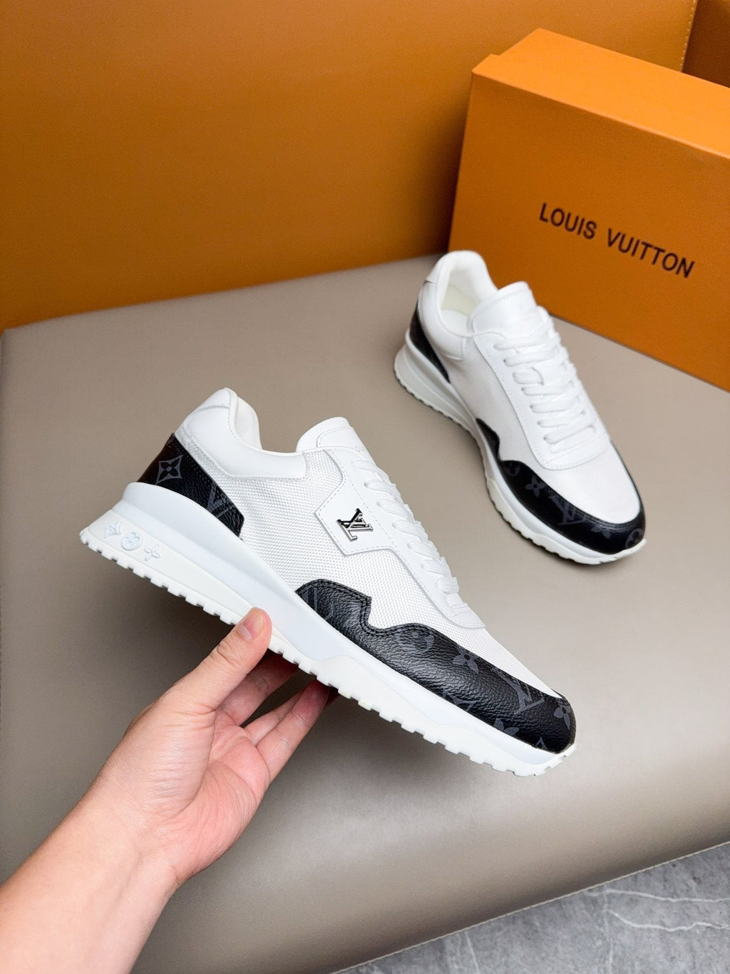 Louis Vuitton Patterned Low-Top Sneakers — side