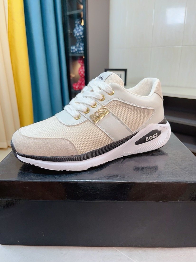 BOSS Low-Top Lace-Up Sneakers — front
