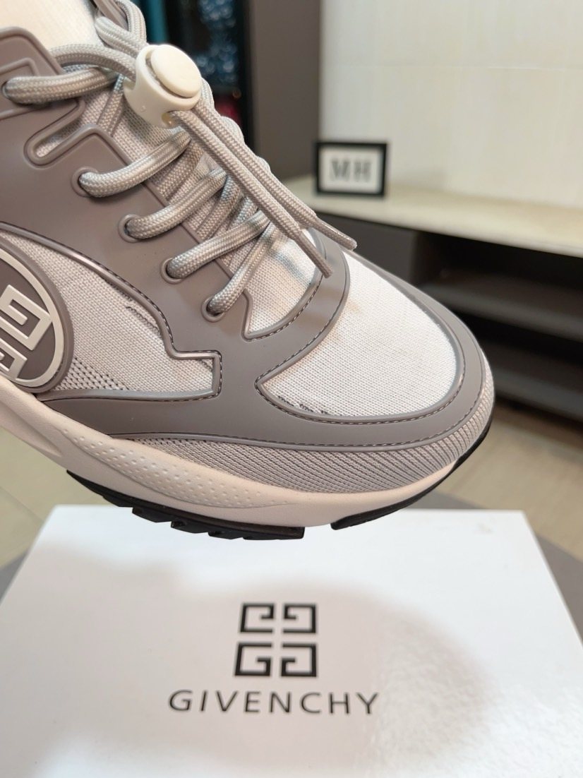Givenchy Paneled Lace-Up Sneakers — detail