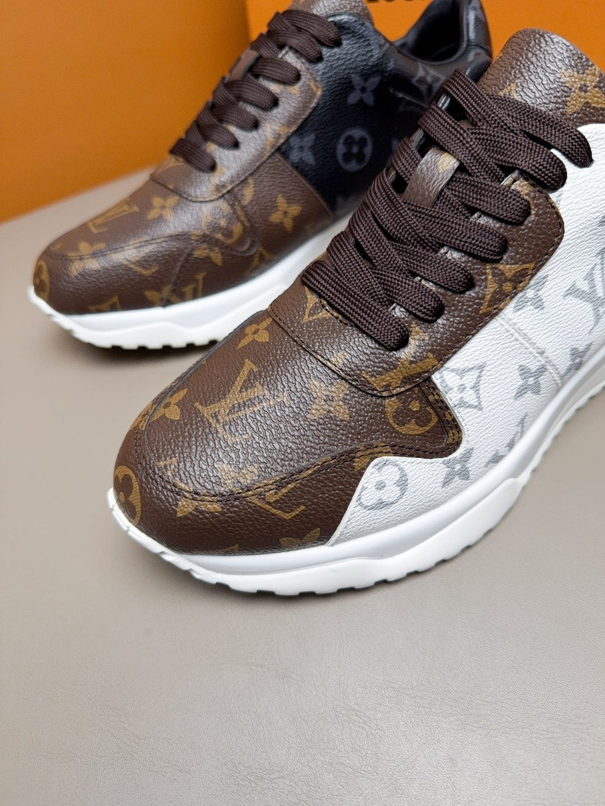 Louis Vuitton Monogram-Pattern Sneakers — detail